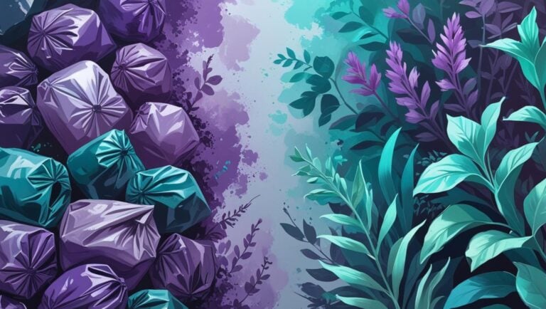 plastic waste that are being transformed into plants